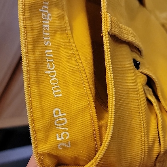 AnnTaylor Loft modern straight corduroy pants.  Gently used. - Picture 3 of 4